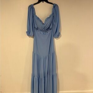 Elegant Blue Women's Dress